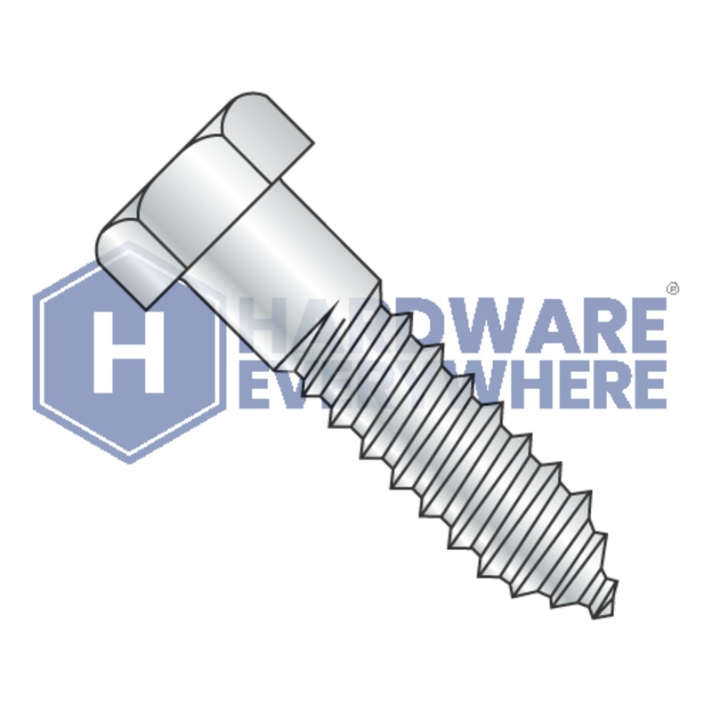 3/8 x 5 1/2 LAG SCREWS / Hex Head / Steel / Zinc