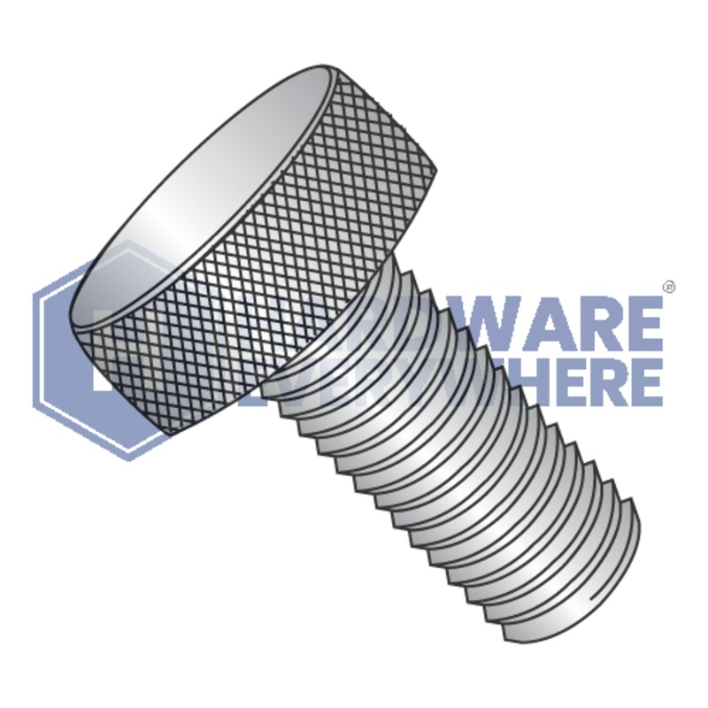 4-40 x 1/2 KNURLED THUMB SCREWS / 18-8 Stainless Steel / Plain FUL163378749087