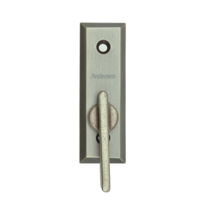 Andersen Yuma Style Gliding Door Thumb Latch in Distressed Nickel