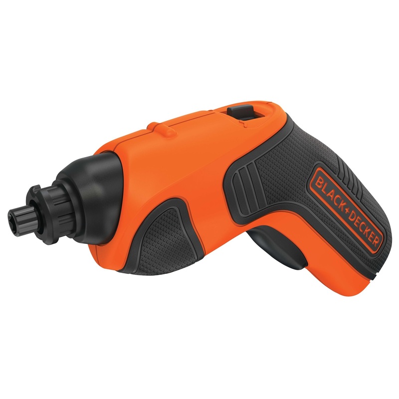 BLACK+DECKER BDCS20C Cordless Screwdriver, Tool/Kit: Tool, 35 in-lb, Hex Chuck, 4 V, Lithium-Ion Battery, 1.3 Ah