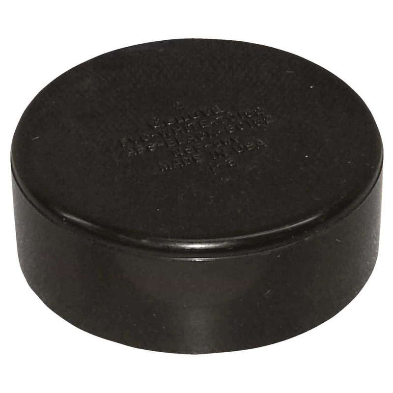 Charlotte Pipe 116 Series ABS001160800HA Slip Cap, 2 in Hub, ABS, Black, SCH 40