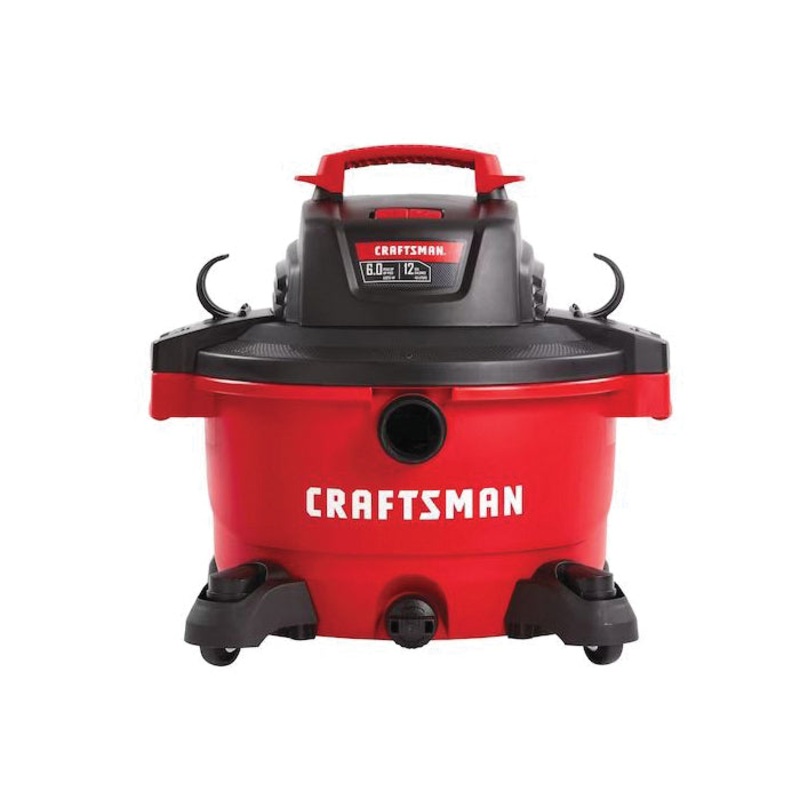 Craftsman CMXEVBE17594 Wet/Dry Vacuum With Attachments, 12 gal Vacuum, 7 ft L Hose