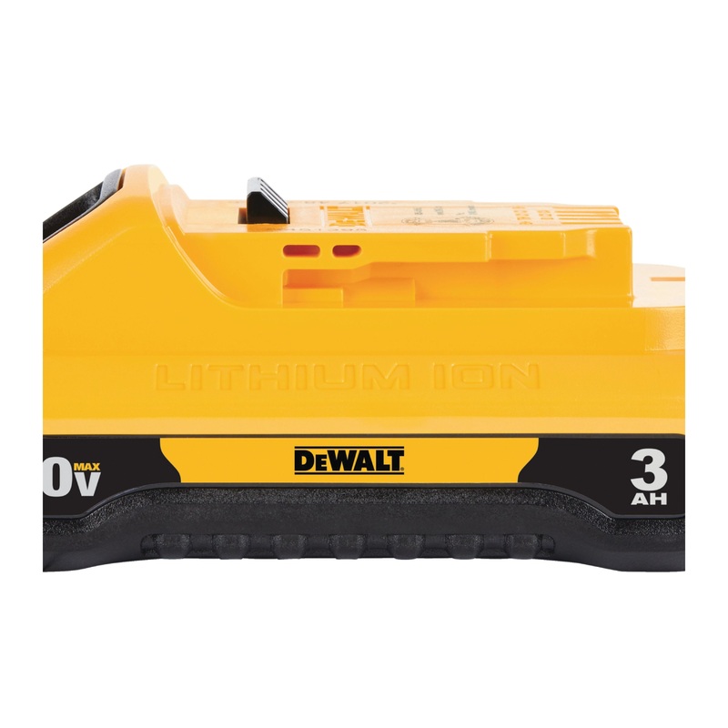 DeWALT GUARANTEED TOUGH DCB230 Compact Battery Pack, 20 VDC, 3 Ah Battery Capacity, Lithium-Ion Battery Chemistry