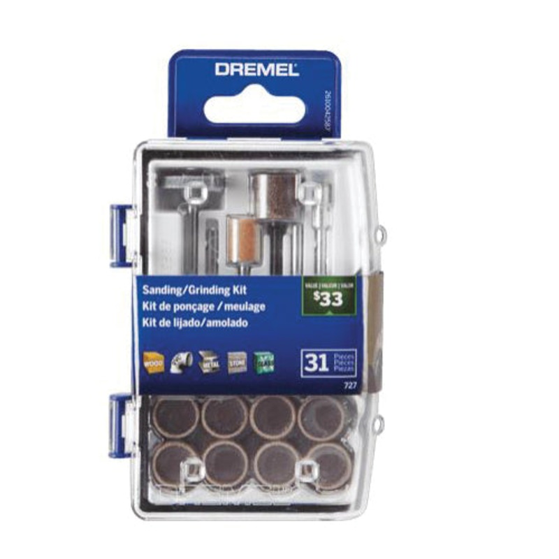 DREMEL 727-01 31-Piece Rotary Accessory Micro Kit, For Use With: DREMEL Corded and Cordless Rotary Tools