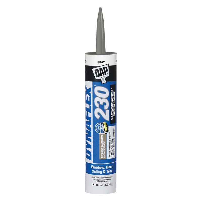 DYNAFLEX 230 7079818286 Premium Elastomeric Sealant, Paste, Gray, Very Mild, Acrylic Polymer Base, 10.1 fl-oz