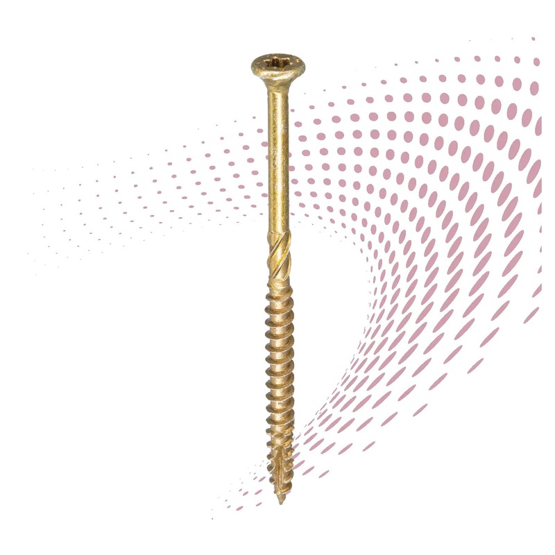 GRK FASTENERS R4 R49234PP Multi-Purpose Framing and Decking Screw, #9 Thread, Recessed Star Drive, T25 Drive, Steel