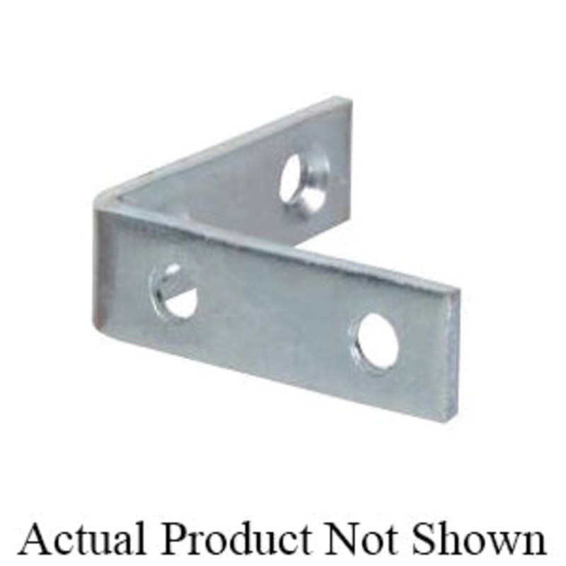 HARDWARE ESSENTIALS 851116 Corner Brace, 1-1/2 in L, 5/8 in W, Steel, Zinc-Plated