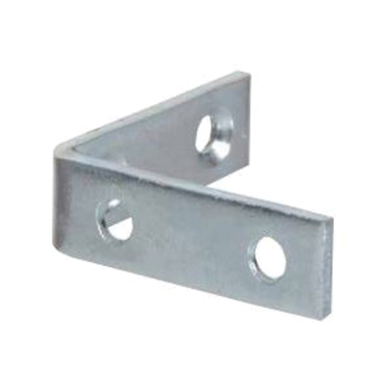 HARDWARE ESSENTIALS 851126 Corner Brace, 2 in L, 5/8 in W, Steel, Zinc-Plated