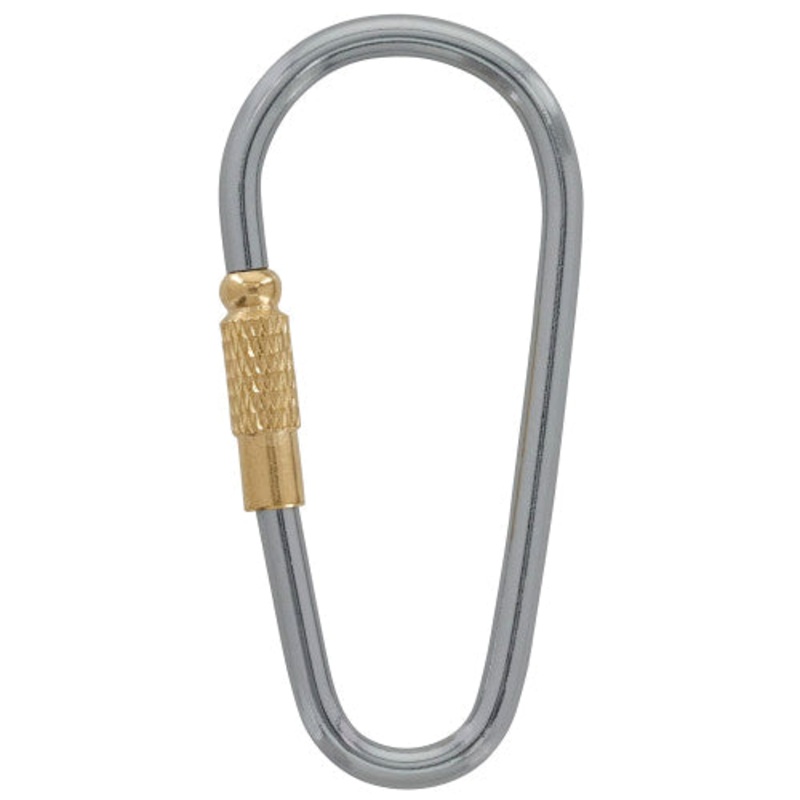 HILLMAN 713181 Oval Key Chain With Screw Closure, Metal, Multi-Color