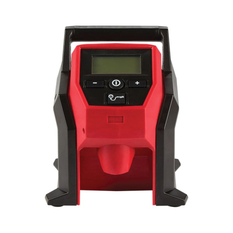 Milwaukee M12 2475-20 Compact Inflator, Portable, Battery, 120 psi, 26 in L Hose, Plastic