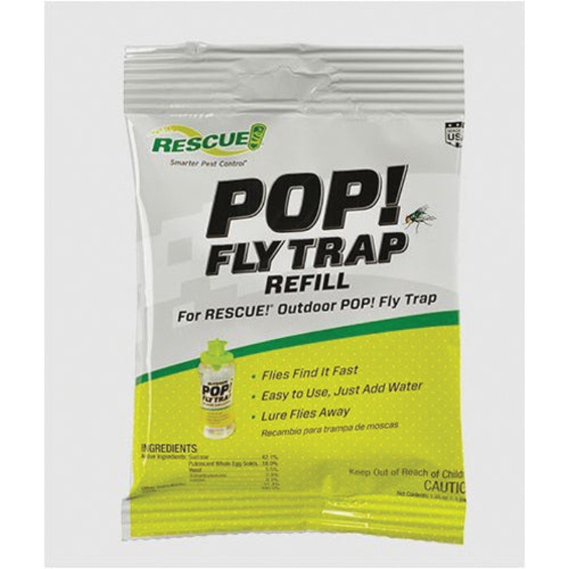 RESCUE! PFTA-DB12 Fly Trap Attractant, Powder, Attracts: Nuisance or Filth Flies, 12, Refill Pack