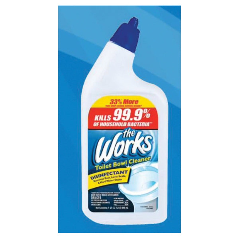 the Works 13009238091 Toilet Bowl Cleaner, 32 oz, Bottle, Liquid