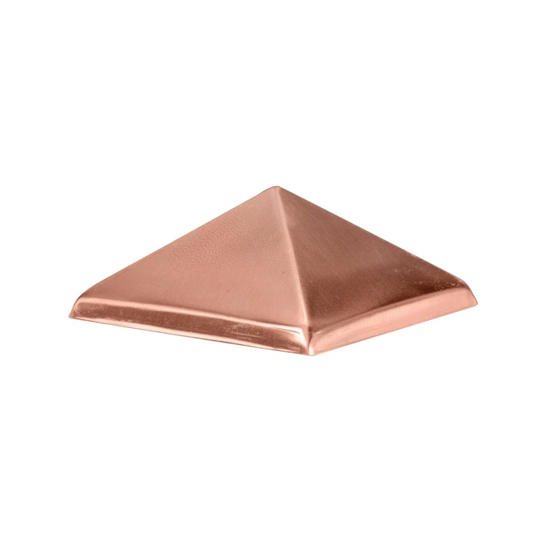 WADDELL 230 Pyramid Post Cap, Aluminum, Copper