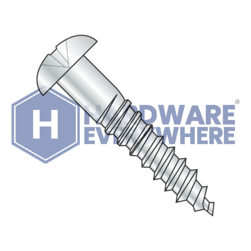 14-10 x 1 WOOD SCREWS / Phillips / Round Head / Steel / Zinc