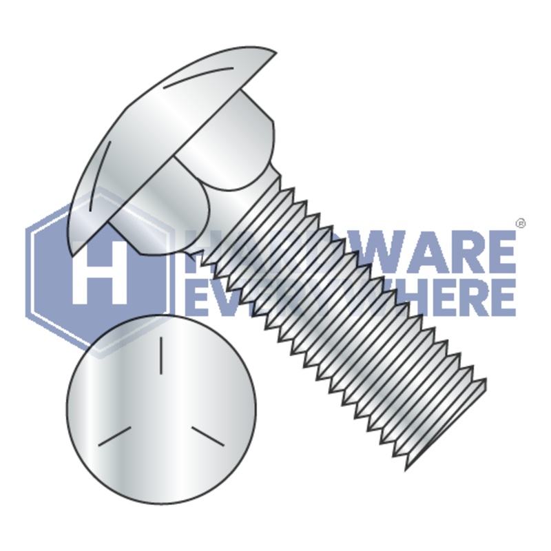 3/4-10 x 9 CARRIAGE BOLTS / Grade 5 / Zinc