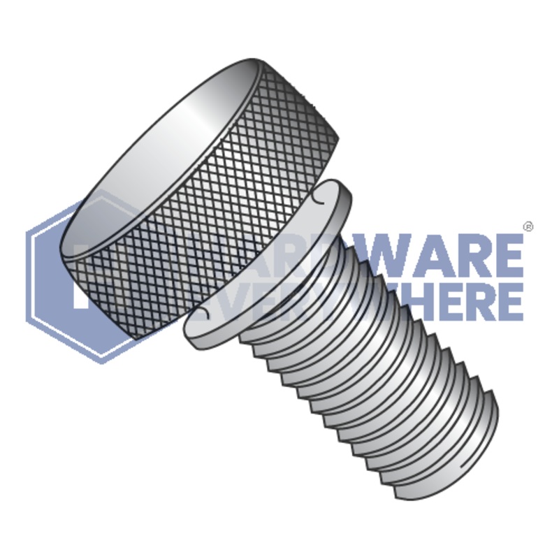 4-40 x 5/16 KNURLED THUMB SCREWS / Aluminum / Plain FUL163378749036