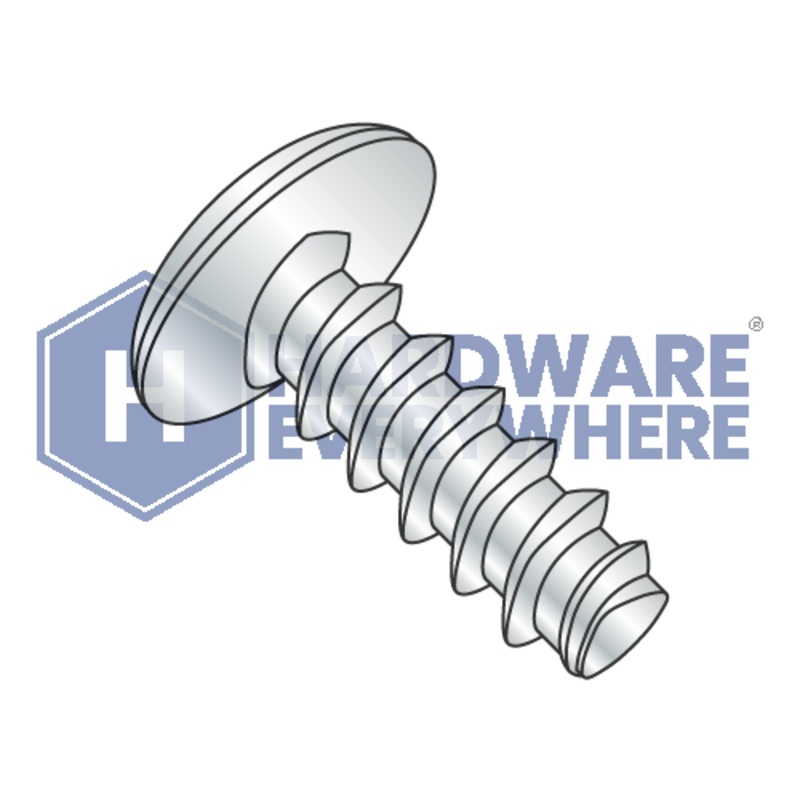 6-19 X 1/4 Thread Forming Screws / Phillips / Truss Head / Steel / Zinc / Plastite (Blunt Tip) Alternate 48-2