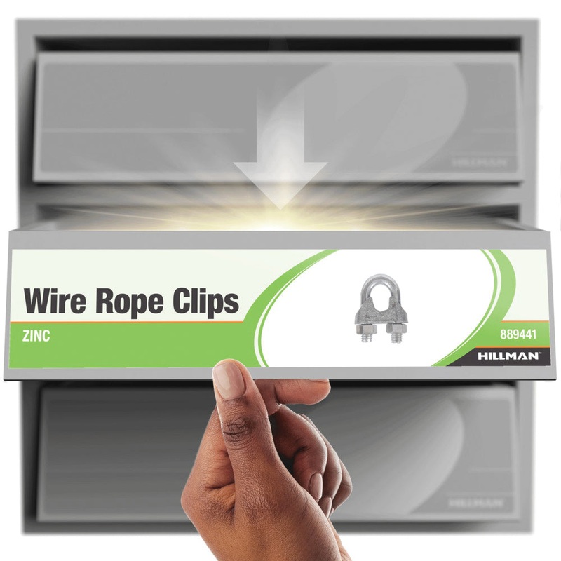 HARDWARE ESSENTIALS 321734 Wire Rope Clip, 1/4 in D Rope, Steel, Zinc-Plated
