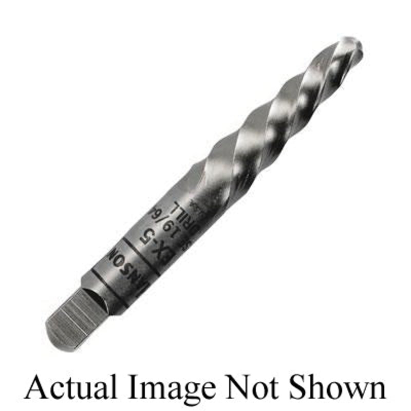 IRWIN HANSON 53404 Screw Extractor, 1/4 in Drive, For Fractional Screw Size: 9/32 to 3/8 in