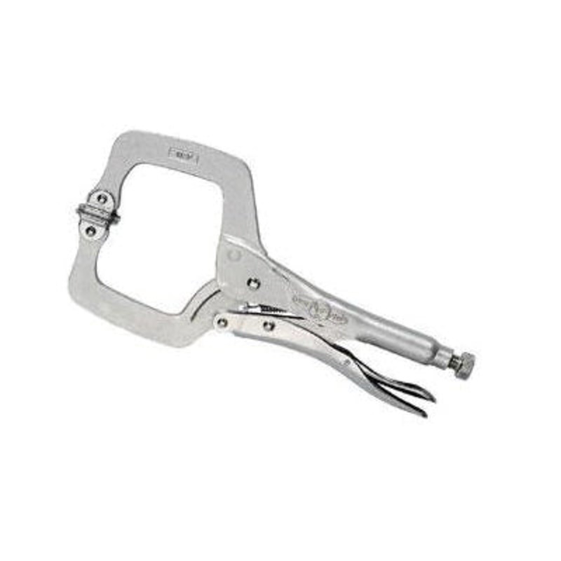 IRWIN VISE-GRIP The Original 18 Locking C-Clamp With Swivel Pads, 2-1/8 in Max Opening, 1-1/2 in D Throat