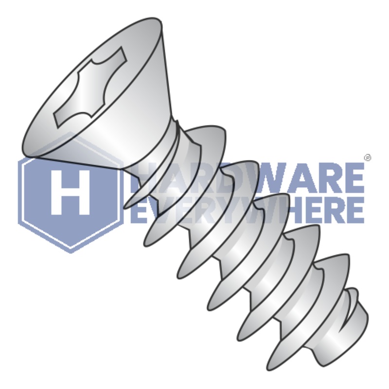 M3 x 8 METRIC THREAD FORMING SCREWS / Phillips / Flat Head / A2 Stainless / Plain