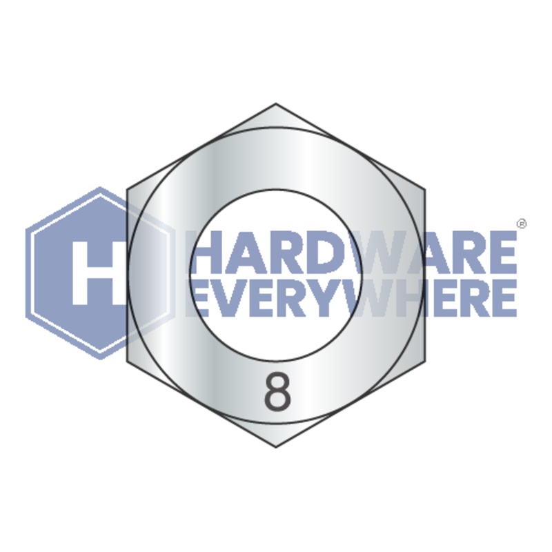 M8-1.25 METRIC HEX NUTS / Class 8 / Zinc