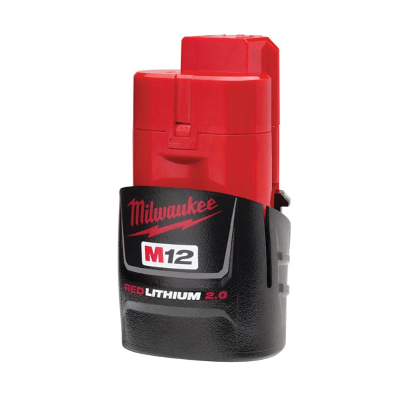 Milwaukee M12 REDLITHIUM 48-11-2420 Battery Pack, 12 V, 2 Ah Battery Capacity