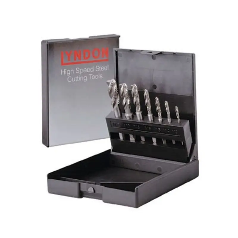 Lyndon 7-PC M3 x 12 HSS Spiral Flute Machine Tap Set