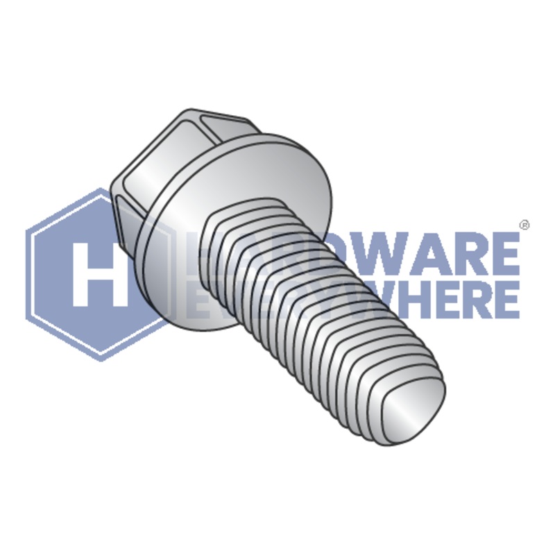 1/4-20 X 5/8 Thread Forming Screws / Unslotted / Hex Washer Head / 410 Stainless / Plain / Taptite Alternate
