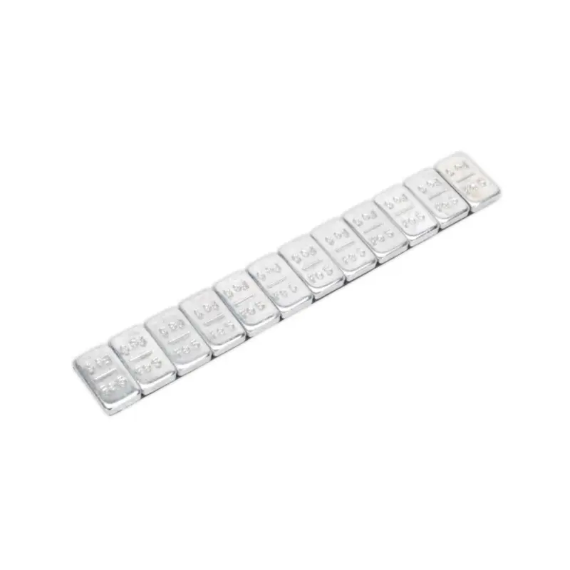 Sealey Wheel Weight 5g Adhesive Zinc Plated Steel Strip of 12 Pack of 100