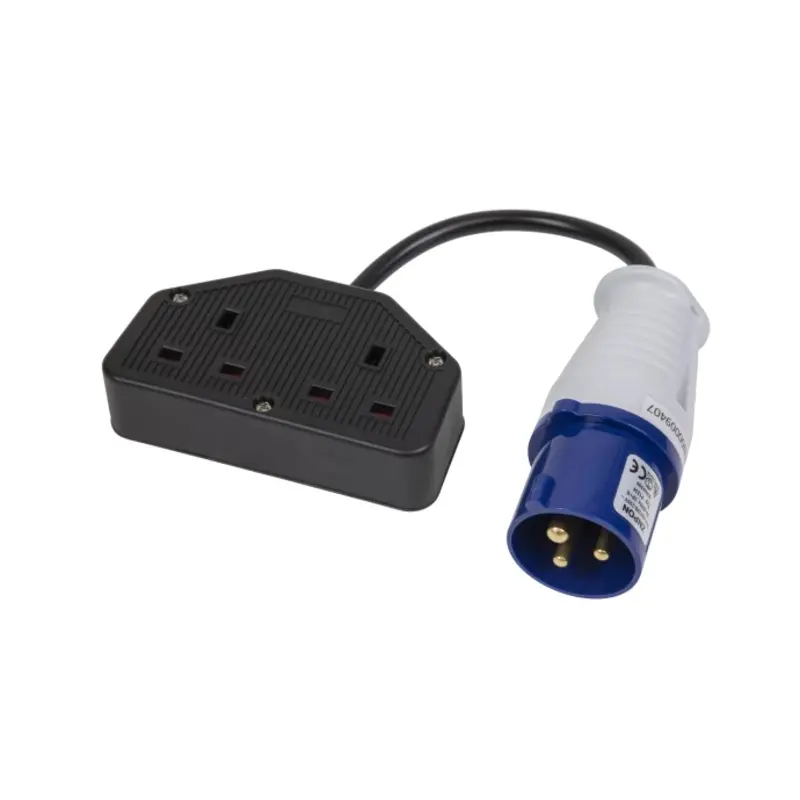 Sealey 16A/13A Twin Trailing Socket & Cable Set
