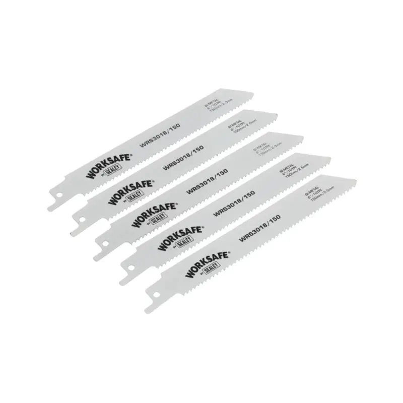 Sealey Reciprocating Saw Blade 150mm 10tpi - Pack of 5