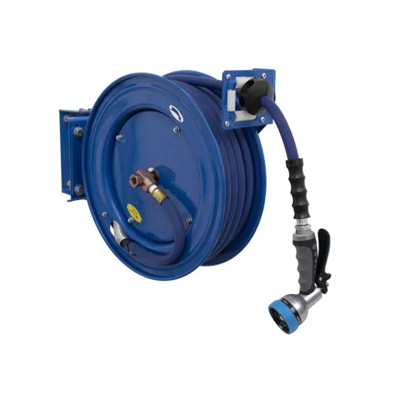 Sealey Heavy-Duty Retractable Water Hose Reel 15m 13mm ID Rubber Hose