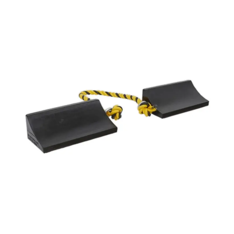 Sealey Rubber Wheel Chocks Heavy-Duty - Pair
