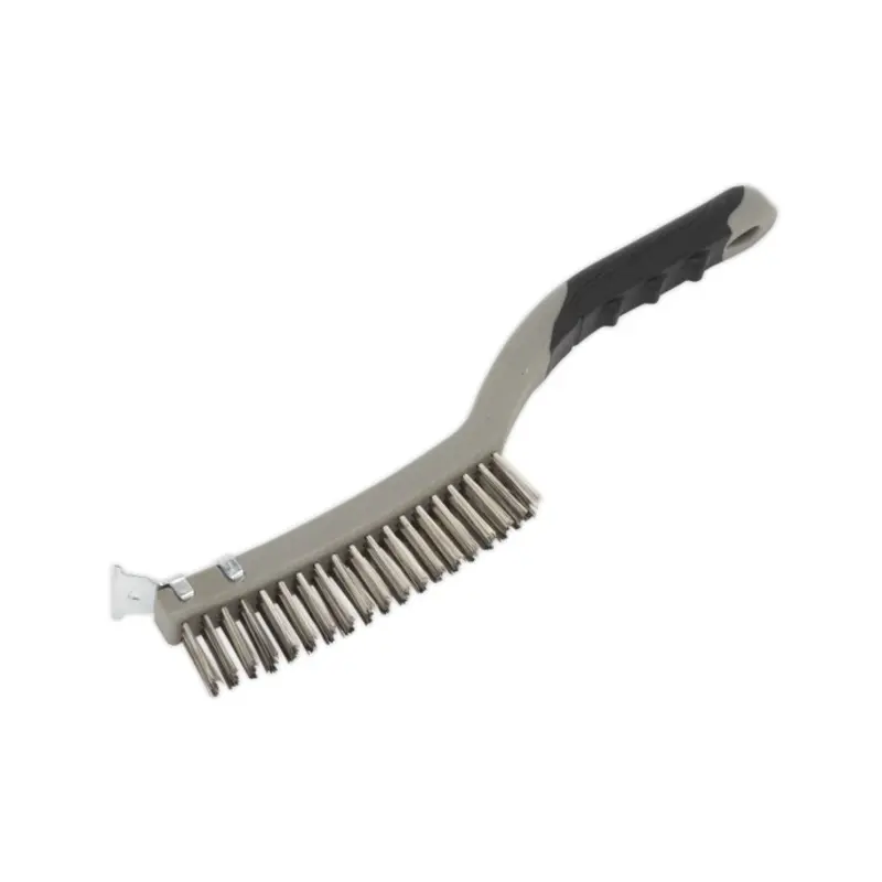 Sealey Wire Brush with Stainless Steel Fill & Scraper