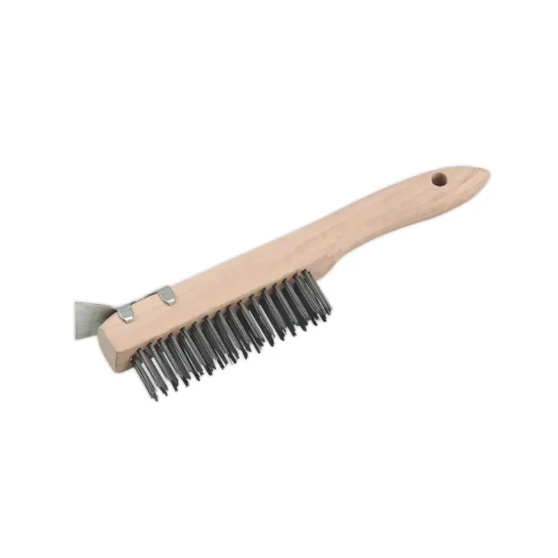 Sealey Wire Brush with Steel Fill & Scraper 260mm