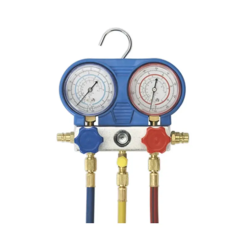 Sealey Air Conditioning System Manifold with Sight Glass