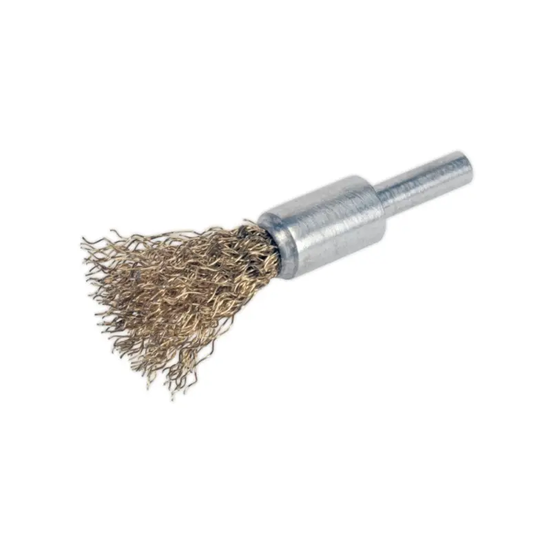 Sealey Flat Top Crimped Wire Decarbonising Brush 13mm