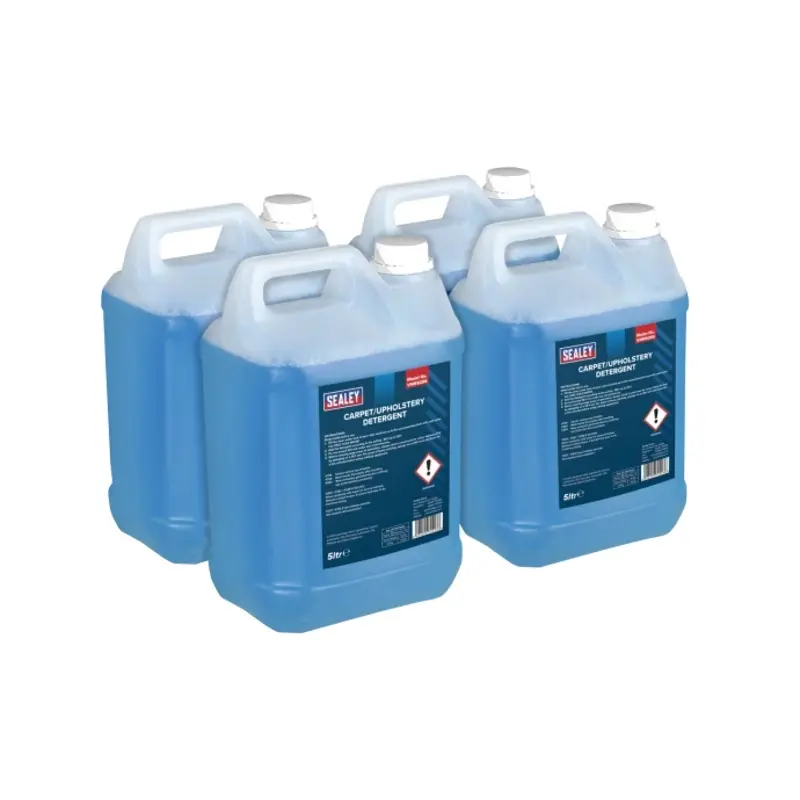 Sealey Carpet/Upholstery Detergent 5L Pack of 4