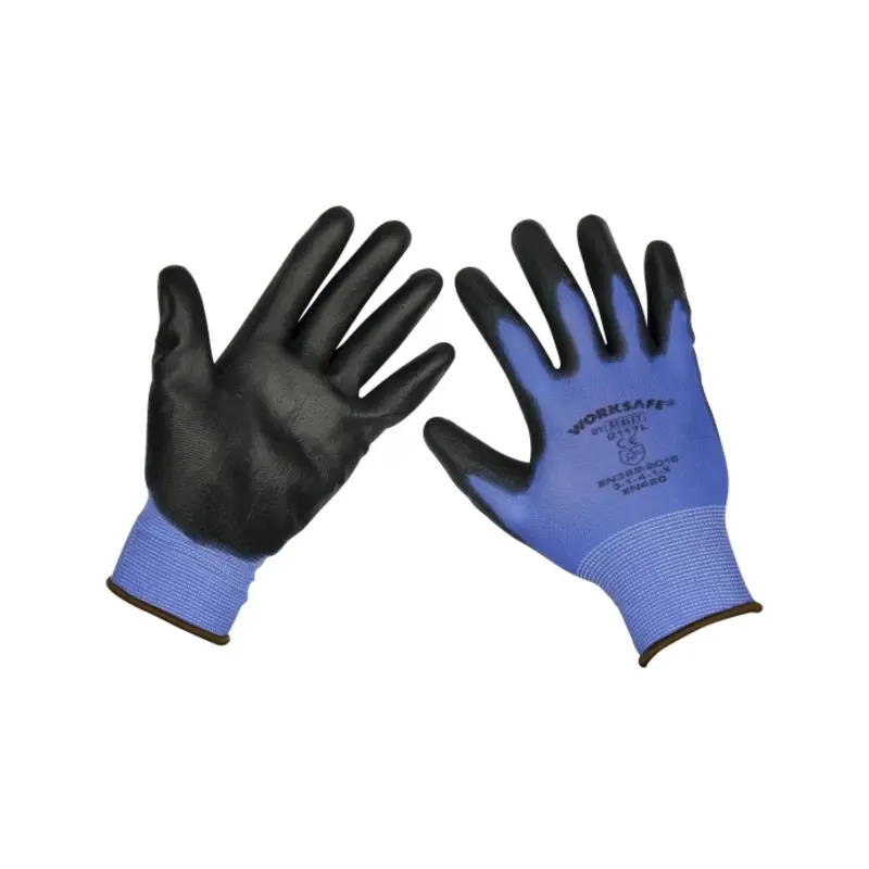 Sealey Lightweight Precision Grip Gloves (Large) - Pack of 6 Pairs