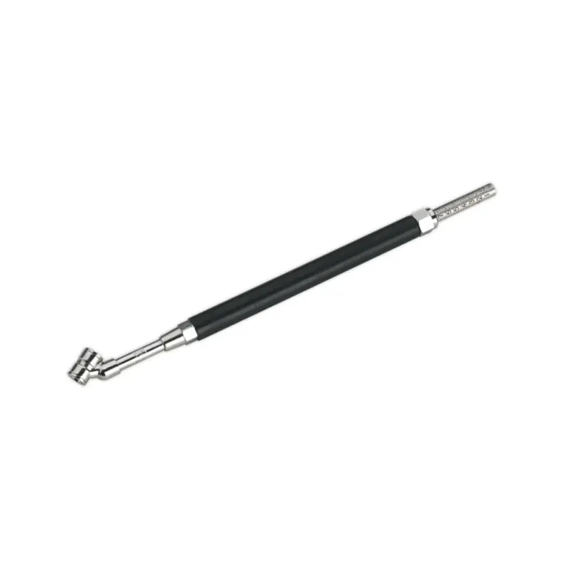 Sealey Tyre Pressure Gauge Deluxe Twin Push-On Connector 0-11bar(0-160psi)