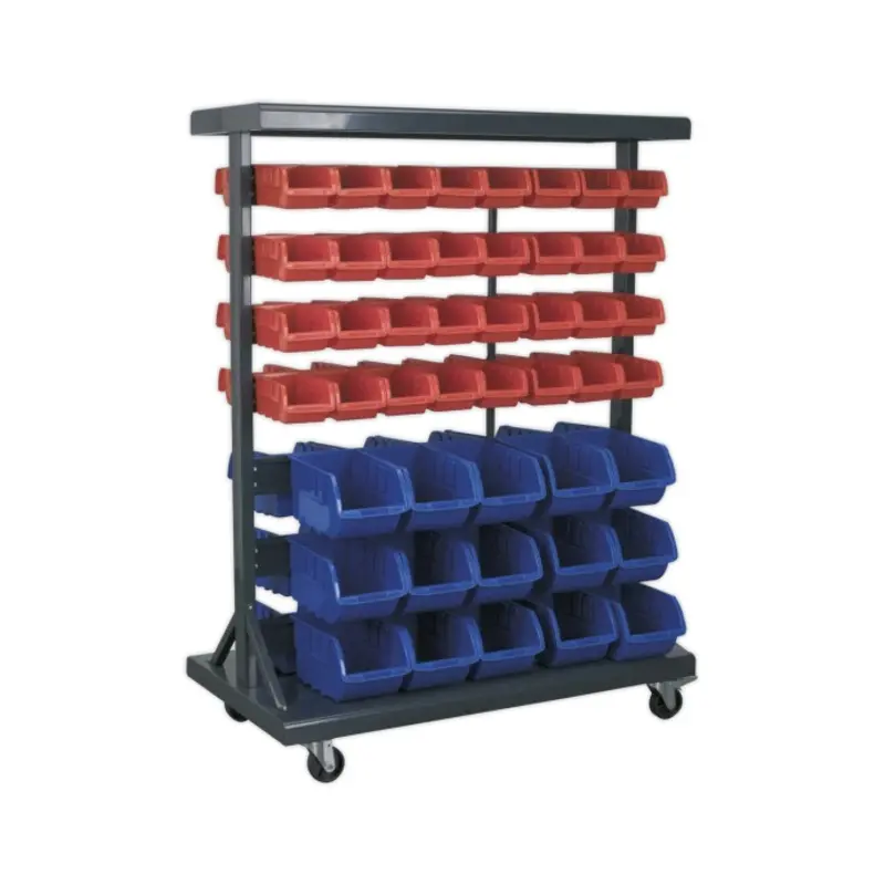 Sealey Mobile Bin Storage System with 94 Bins