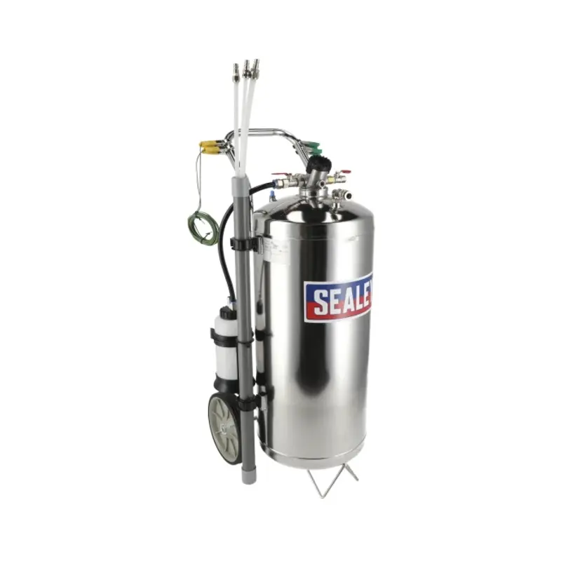 Sealey Air Operated Fuel Drainer 40L Stainless Steel