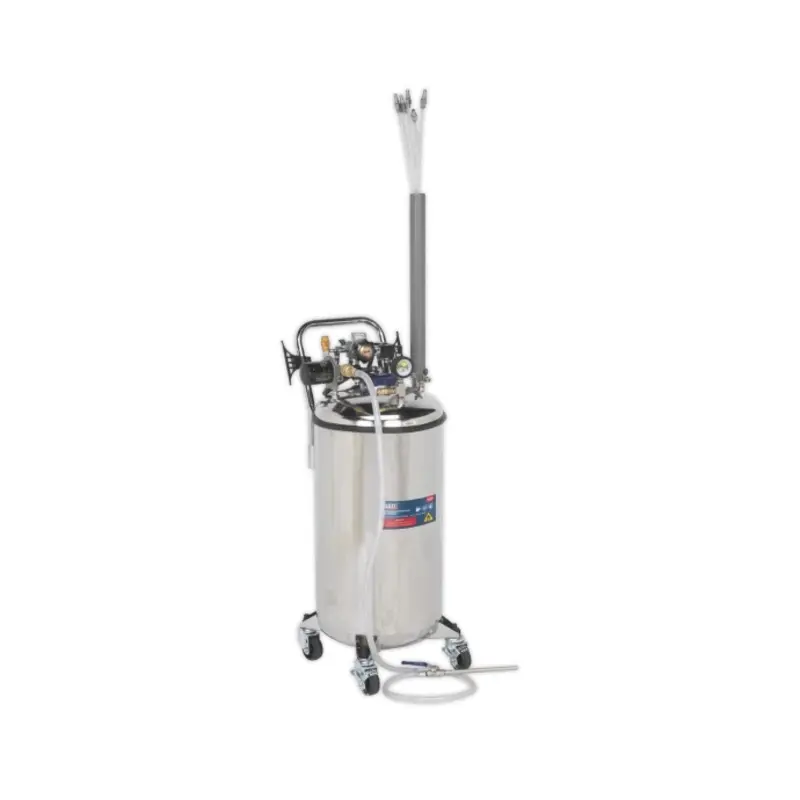 Sealey Fuel Tank Drainer 90L Stainless Steel