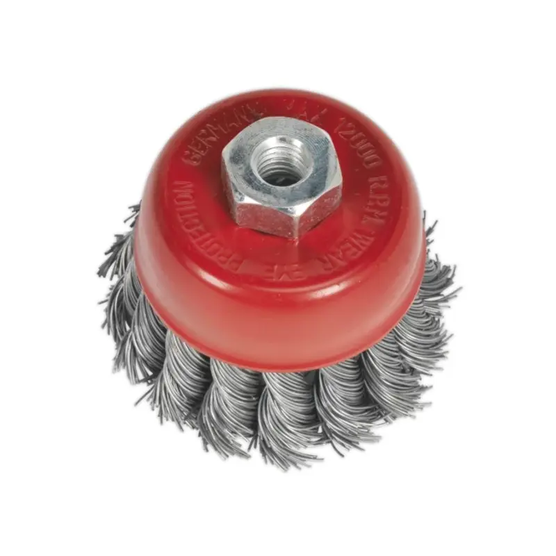 Sealey Twist Knot Wire Cup Brush 65mm M10 x 1.25mm