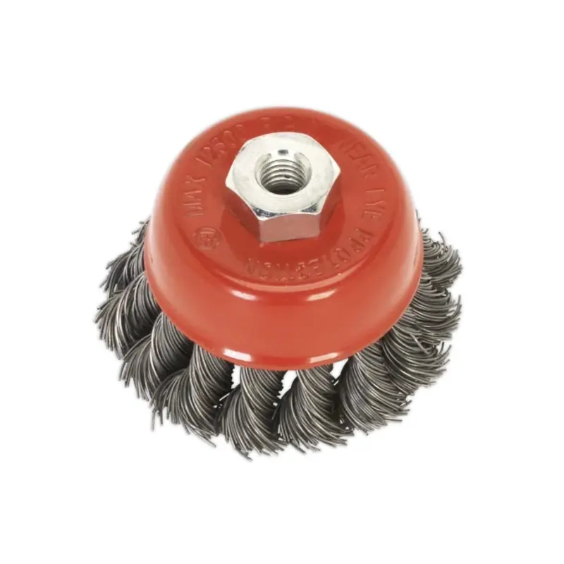 Sealey Twist Knot Wire Cup Brush 65mm M14 x 2mm
