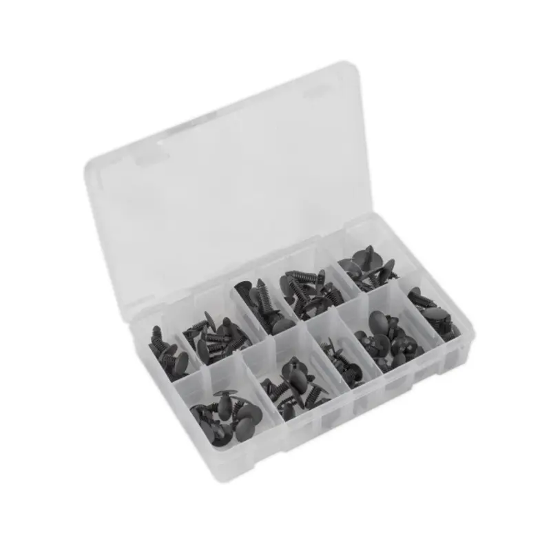 Sealey Fir Tree Clip Assortment - Pack of 100