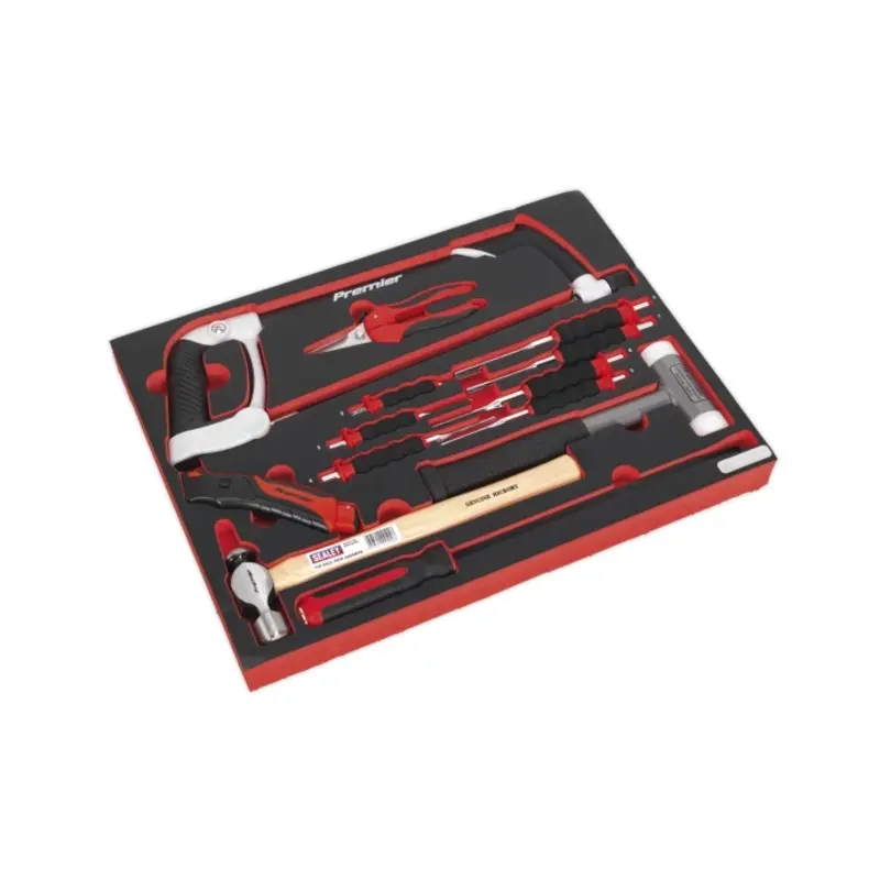 Sealey Tool Tray with Hacksaw, Hammers & Punches 13pc