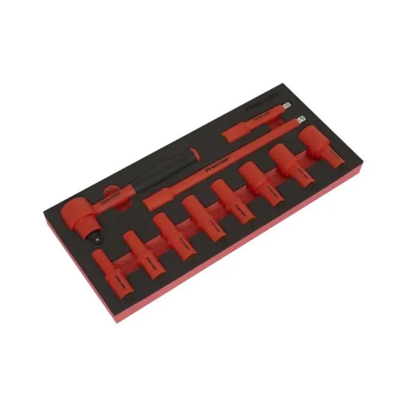 Sealey Insulated Socket Set with Tool Tray 11pc 3/8"Sq Drive - VDE Approved