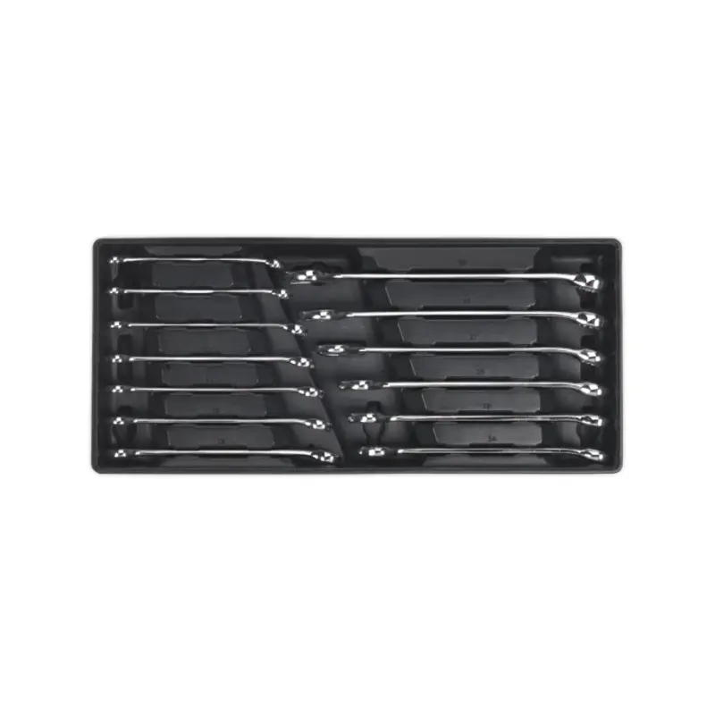 Sealey Tool Tray with Combination Spanner Set 13pc Metric